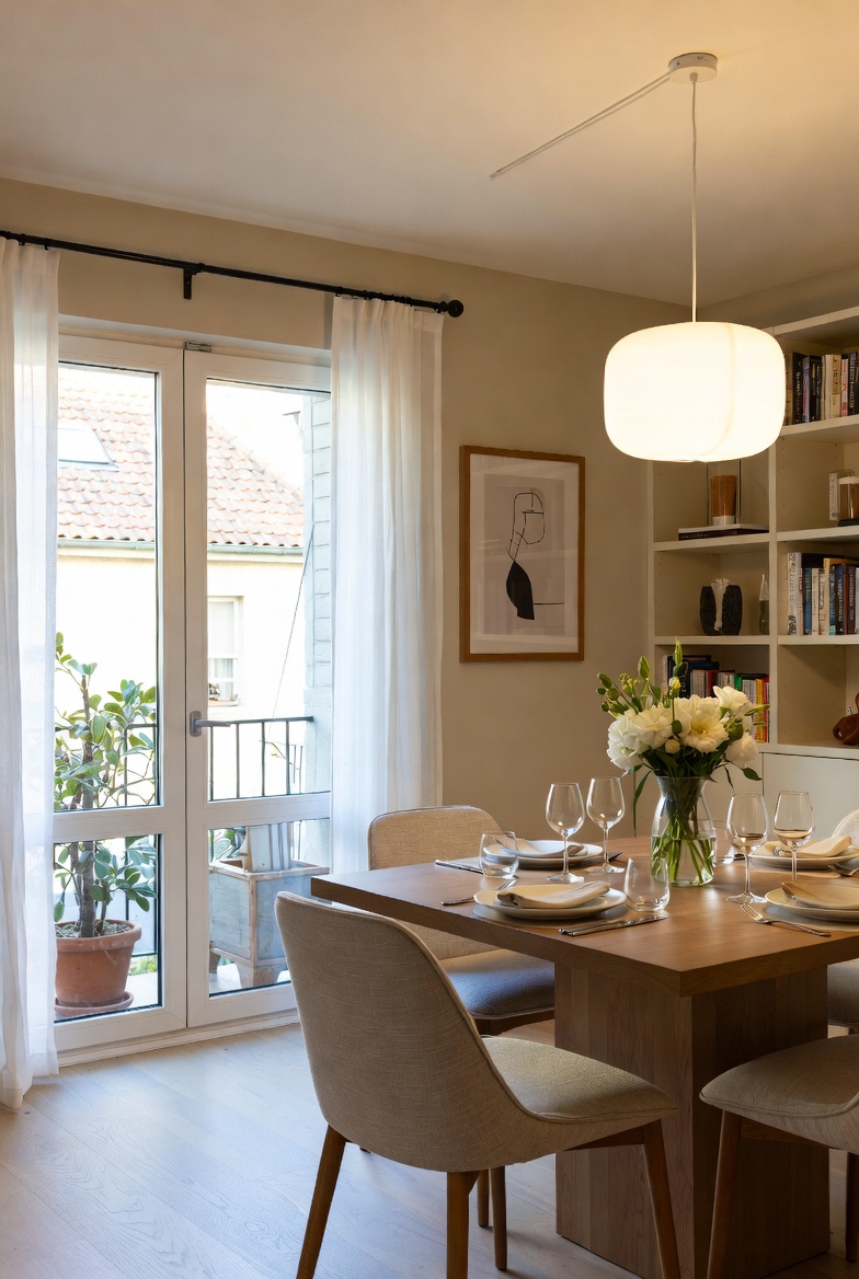 Founders in the studio with samples and mood boards